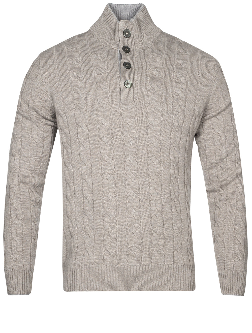 GRAN SASSO Cable Knit Sweater Beige