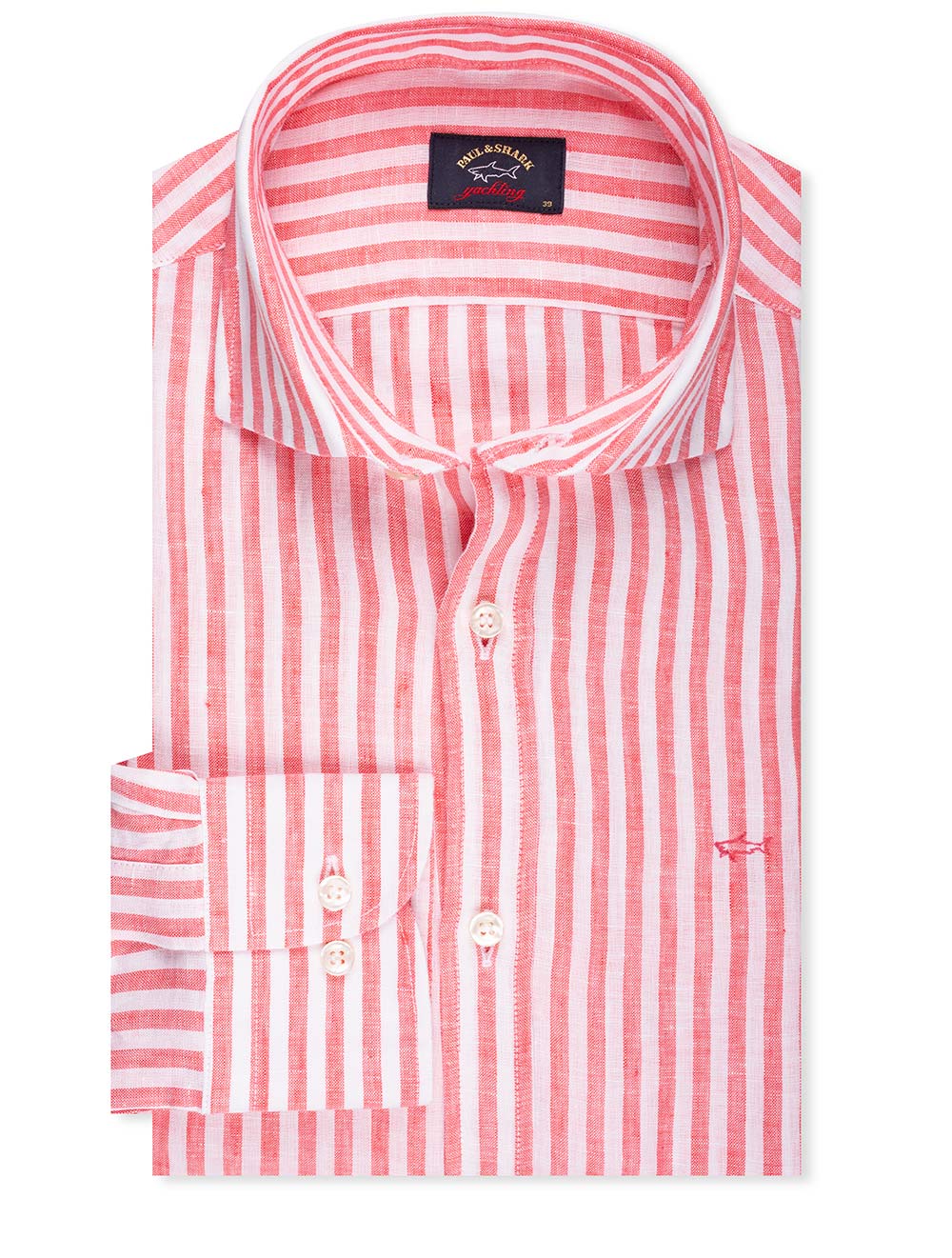 Stripe Linen Shirt Pink