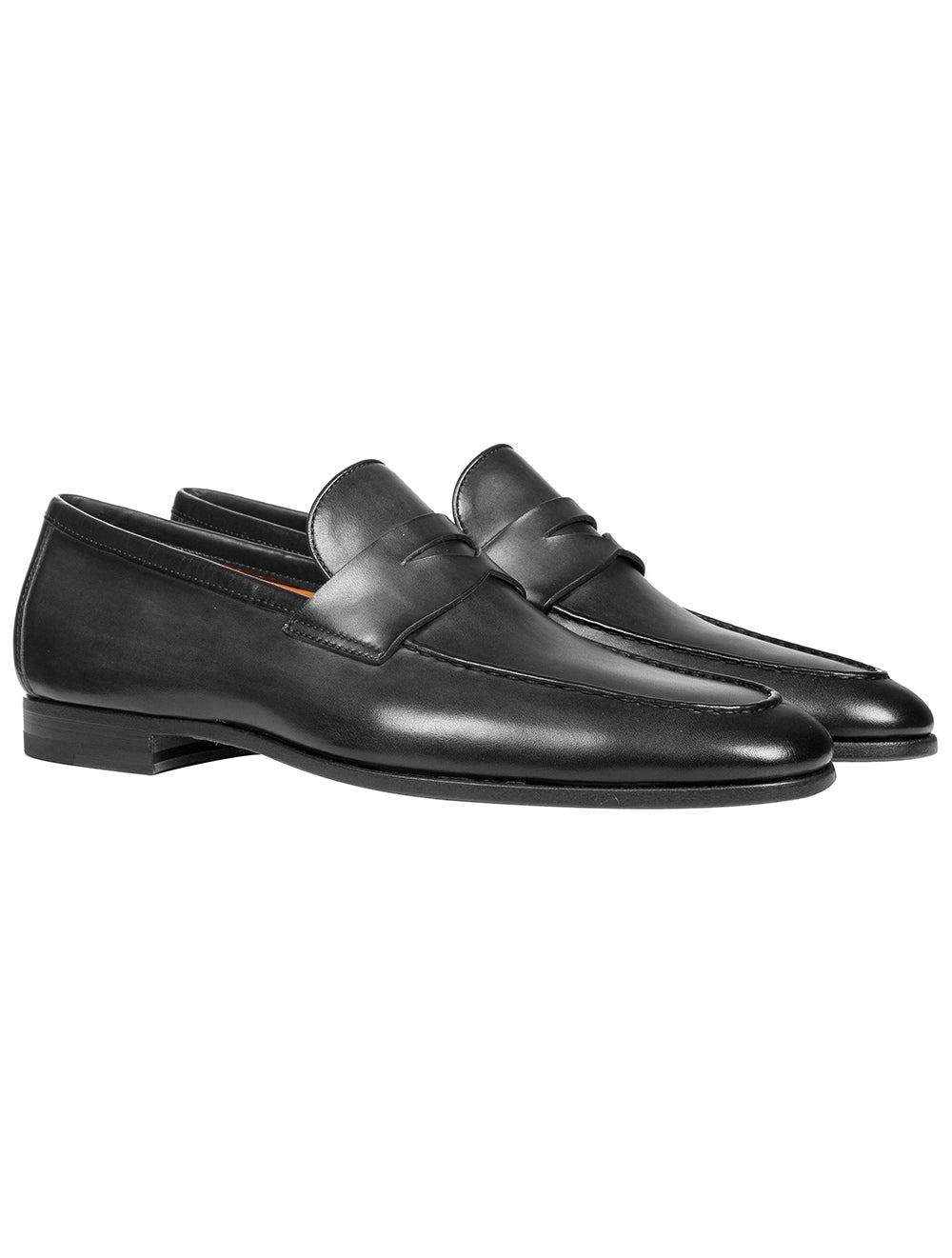 MAGNANNI Leather Slip On Shoes Black