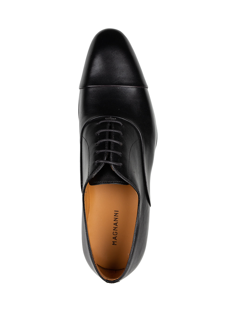 Magnanni Toe Cap Shoe Black Stylish Men's Formal Footwear