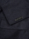 Dressler Sirik Houndstooth Jacket Insert Navy 2 Button Single Breasted Soft Shoulder 4