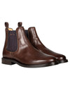 St Akron Chelsea Leather Boots Brown