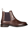 St Akron Chelsea Leather Boots Brown