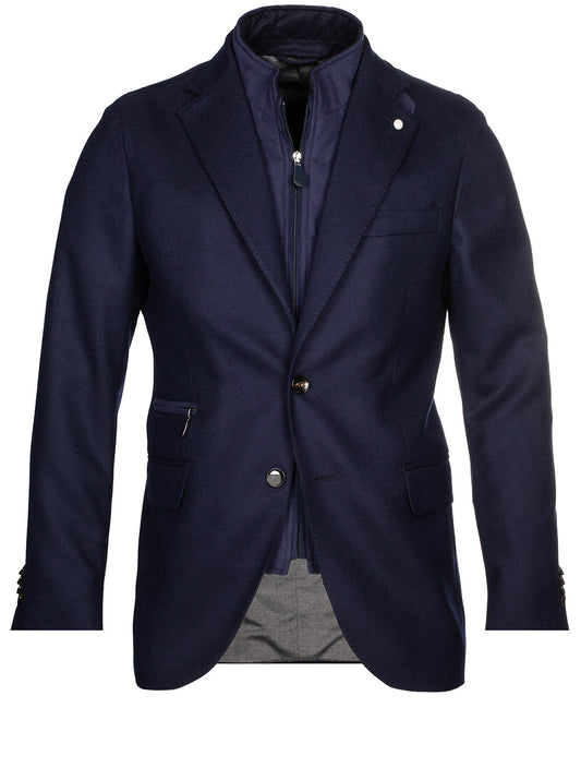 Lubiam Scooter Jacket Navy 2 Button Single Breasted Insert 1