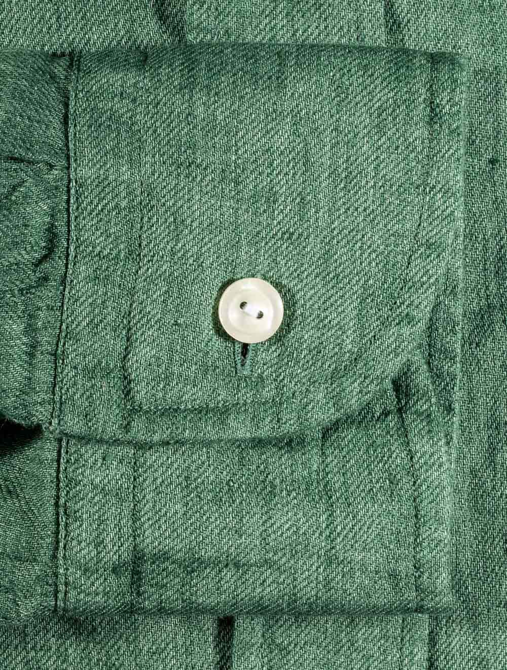 Eton Shirts Slim Fit Linen Shirt Green AI3