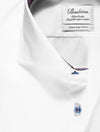 Stenstroms Extra Long Sleeve Shirt Plain Shirt With Inlay White