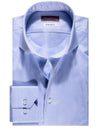 Liffey Mesh Super Slim Fit Shirt With Inlay Blue