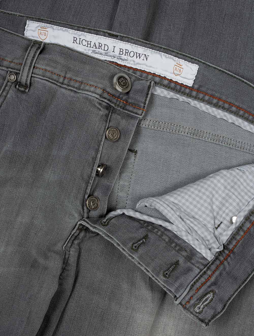 Richard J Brown Tokyo Icon 5 Pocket Jean Grey AI4