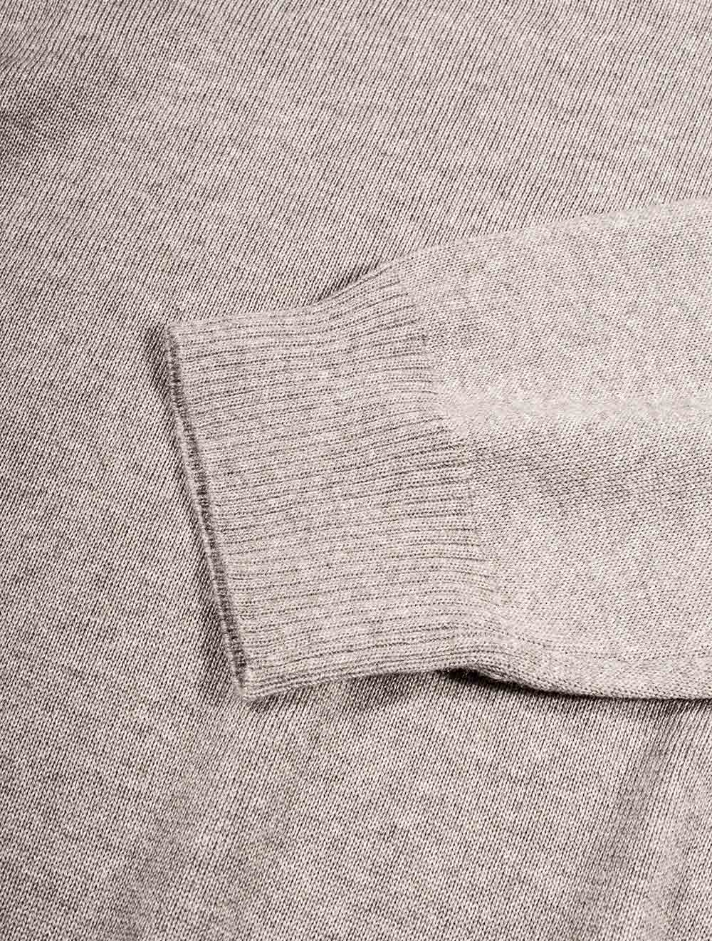 Stenstroms Merino Wool Half Zip Brown AI3