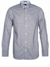 GANT Regular Fit Micro Check Broadcloth Shirt Navy