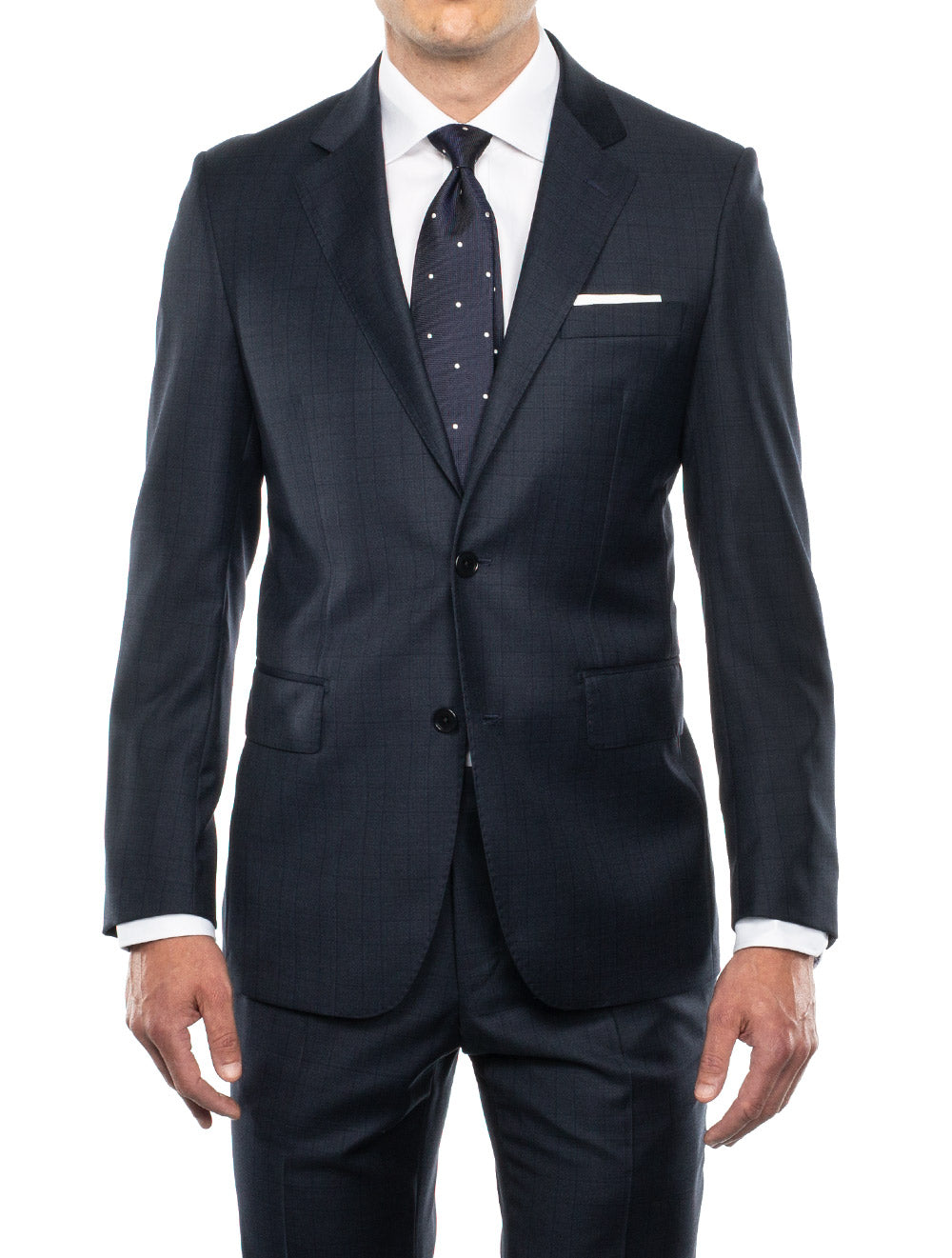 Heritage Collection Check Grey Suit Blue