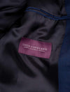 Louis Copeland Plain Blue Suit 2 piece 2 button notch lapel soft shoulder flap pockets 4