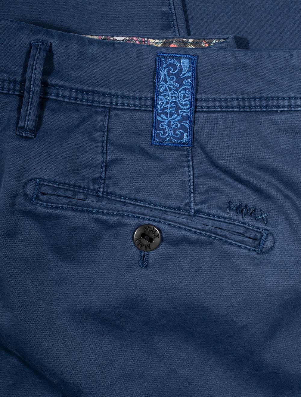 Mmx Lupus Slim Fit Cotton Trouser Blue AI2