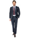 Two Piece Ascot Suit Navy