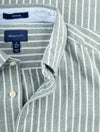 GANT Regular Fit Light Oxford Stripe Shirt Eden Green