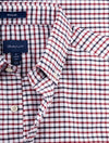 GANT Regular Fit Tattersall Oxford Shirt Cabernet Red