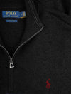 Ralph Lauren Pima Texture Halfzip Pullover Black