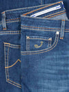 Jacob Cohen Leather Badge Jeans