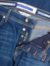 Jacob Cohen Leather Badge Jeans