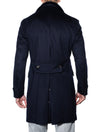 Lubiam Double Breasted Overcoat Wool & Cashmere