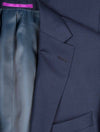 Louis Copeland Pinhead Suit Blue 2 Piece 2 Button Notch Lapel Flap Pockets 2