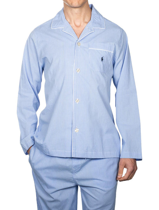 RALPH LAUREN Cotton Pyjama Set Blue
