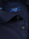 ETON Contemporary Pique Jersey Shirt Navy