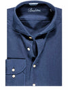 STENSTROMS Casual Fitted Body Shirt Navy