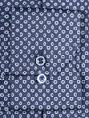 Stenstroms Navy Pinwheel Pattern Shirt