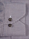Micro Pattern Fitted Dress Shirt