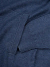 Classic Cotton Zip Cardigan Dark Jeans Blue Melange