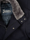 HERNO Overcoat Dark Navy