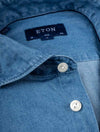ETON Slim Fit Denim Shirt Medium Blue