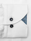 Stenstroms Plain with Pattern Inlay Fitted Body Shirt