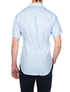 GANT Regular Linen Short Sleeve Shirt Capri Blue