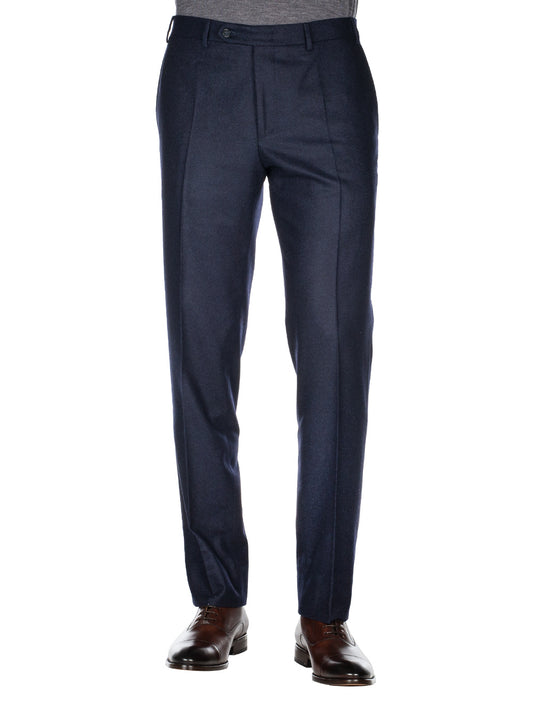 Canali Flannel Trousers Navy