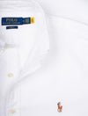 Slim Oxford Short Sleeve Shirt Off White