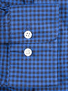 Regular 2 Colour Gingham Button-down - College Blue