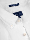 GANT Regular Linen Short Sleeve Shirt White