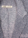MAURIZIO BALDASSARI Knit Swacket With Rib Details Navy
