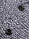 Knit Swacket With Rib Details Navy
