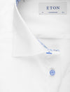 Contemporary Plain Inlay Formal Shirt White