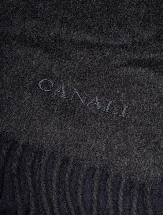 CANALI Exclusive Cashmere & Silk Scarf Grey