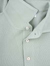 GRAN SASSO Weave Short Sleeve 3 button Polo Green