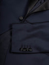 Lubiam Dress Suit Tuxedo Navy 2 Piece 1 Button Single Peaked Lapel 4