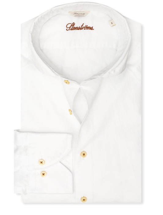 Stenstroms Casual Twill Shirt White
