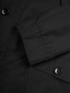 Alwin Black Mid-Length Jacket