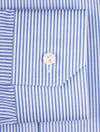 ETON Slim Fit Striped Fine Twill Shirt Blue
