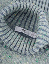 INIS MEAIN Donegal Roll Neck Knit-Green