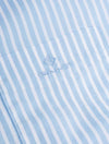 Regular Buttondown Broadcloth Stripe Capri Blue